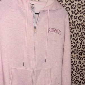 Pink Zip-Up Hoodie